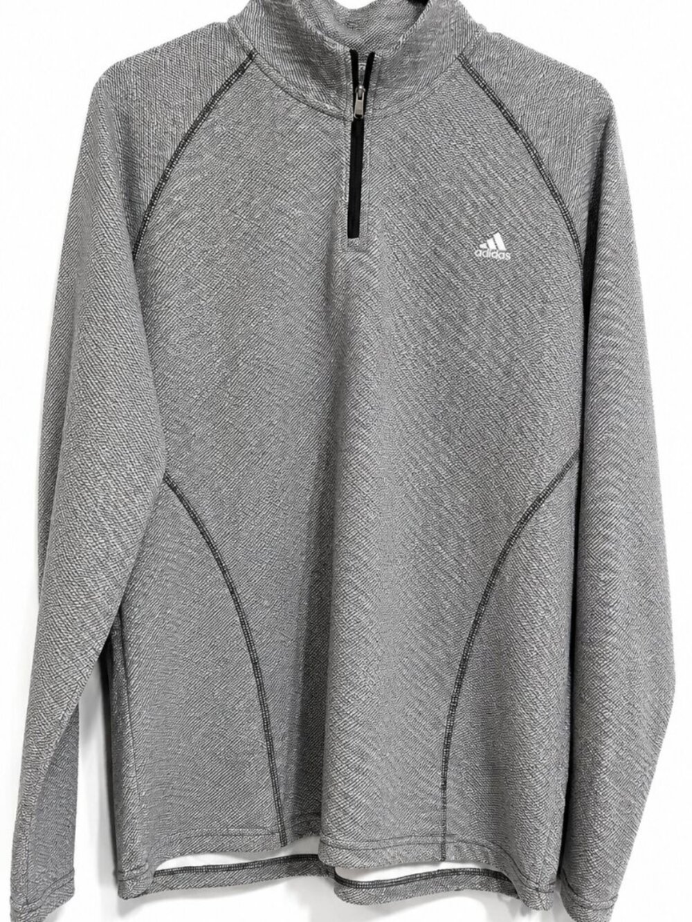 Adidas Golf Women’s XL Gray Quarter Zip Performance Pullover Long Sleeve